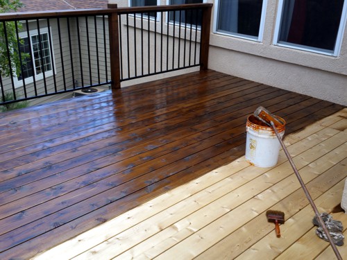 Deck Stained in Colorado Springs