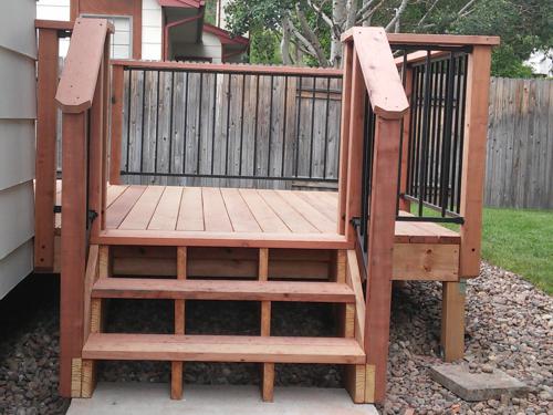 Wood Decks with Metal Rail in Colorado Springs